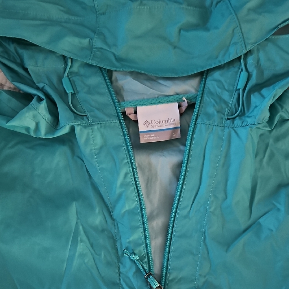 Columbia Turquoise Hooded Jacket